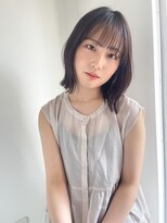 トゥルーズ 梅田店(TLUUS) TLUUS前髪パーマグレーベージュレイヤーロングアッシュカラー