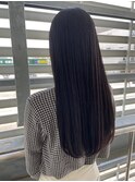 ロング艶髪×グレージュ系