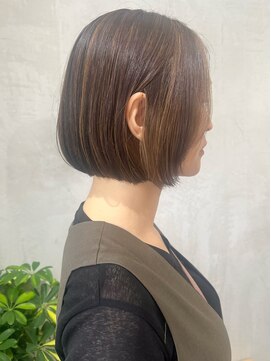 ロンドエニカ 大宮(Lond enika) 切りっぱなしボブエアリーロング美髪ピンクブラウン[大宮]