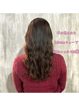チョビー(Chobii) デジタルパーマグレーベージュレイヤーロング黒髪カタログy12