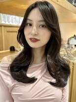 バイオレットジェム(Violet`jem) 韓国レイヤーくびれヘア顔周りカット2wayバングロングレイヤー