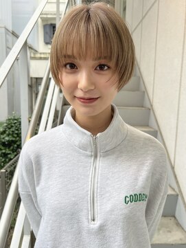 ミンクス渋谷スマートサロン(MINX shibuya smart salon) 魅力倍増カール シアーカラー ショート 姫カット ダークアッシュ