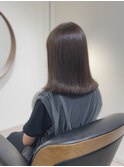 ツヤ感 切りっぱなしボブ