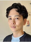 ベリーショートツイストスパイラルパーマスパイキーショート