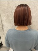 ハイトーンボブ/ピンクオレンジ