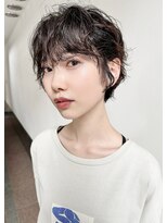 トリッカ 銀座(tricca)&nbsp;ニュアンスパーマ/ショートボブ/簡単スタイリング/小顔ヘア