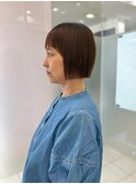 大人ボブ/髪質改善ストレート/顔まわり/ハイライト