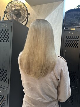 ヴァイス 渋谷店(VAICE) ミルクティーベージュ/ケアブリーチ/セミロング