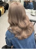 くびれヘア/アプリコットオレンジ/ハイライトカラー/梅田