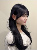 韓国風/レイヤー/小顔/前髪カット/髪質改善/グレージュ/透明感