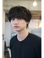 バイフィフス 原宿/表参道(by fifth)&nbsp;ラフにキマる無造作パーマのマッシュウルフスタイル