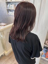 キャアリー(Caary)&nbsp;福山美容室caary イルミナカラー透明感ラベンダーピンク20代30代