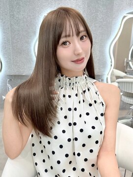 グロー オオミヤ アネックス 大宮(GLROW OMIYA ANNEX) 縮毛矯正髪質改善ストレートベージュカラー艶美髪カラー