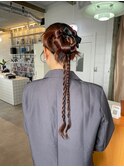 カチモリ編みおろしヘア