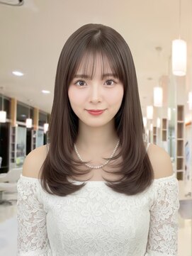 アイコニック 豊田店(ICONIQ) ブラウン/レイヤーカット/デザインカラー/顔まわりカット