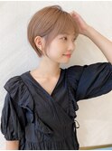 ショート×白髪ぼかし×ナチュラルショート×３０代４０代５０代