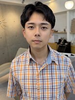 ニュウニュウムーン(NIUNIU moon)&nbsp;ニュアンスパーマ×短髪センターパート