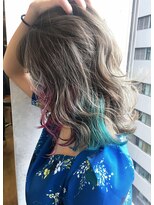 ランプ ヘアー(lamp hair)&nbsp;【lamp池袋】インナーカラー、ミディアムレイヤー