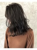 【 dark greige  】semi long