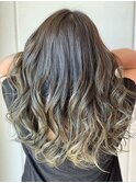 グラーデーション×グレージュ×ハイライト