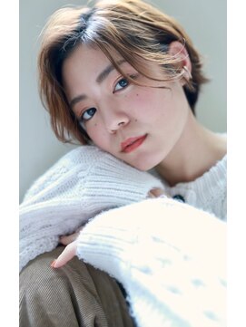 ラべリー 池袋(LOVELEY) ナチュラルスモーキーベージュ☆ガーリーショート【池袋】