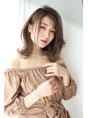 ココアブラウンで大人可愛いフリンジウェーブ【摂津本山/芦屋】