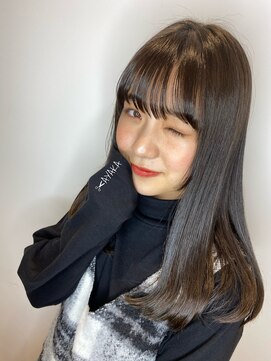 ネイロ 錦糸町(NeiRo) エアリーミディショートパーマ黒髪カタログホワイトアッシュ