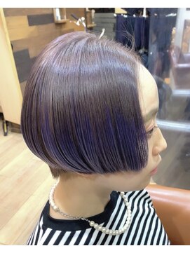 ヘアーデザイン ジュモク(Hair Design Jumoku) ムラサキぱっつん