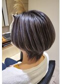 グレーハイライト★ダークアッシュベース