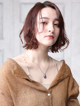 クラッチ 博多(CLUTCH) 大人可愛い２０代３０代４０代小顔　チェリーブラウン E9