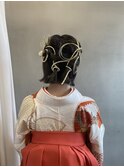 水引ヘアアレンジ・紐アレンジ・袴ヘアアレンジ
