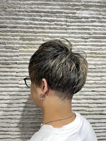 ビス リアン 川口店(Vis lien)&nbsp;黒髪ハイライト　マッシュパーマ