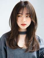エインアンリー 表参道(AIN.ANLY.)&nbsp;ロングレイヤーフィスレイヤー姫カット薄めバング大人女子デジパ
