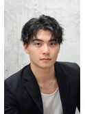 センターパート波巻きパーマツイストスパイラルパーマツイスト