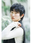 メンズライクショート/黒髪ショート/束感ショート