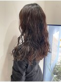 コテ巻き風大人ガーリー小顔ゆるふわウェーブパーマエアウェーブ