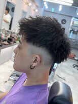 刈部倶楽舞&nbsp;ツイストスパイラルパーマ/メンズパーマ/スパイキー/フェード