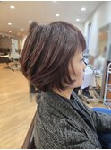 【立川　ショートボブ　顔周りレイヤー　20代30代40代50代60代】