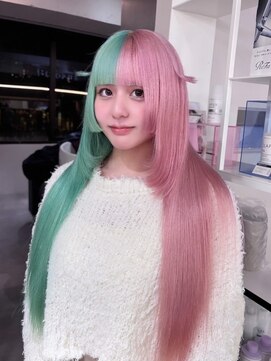 ベレーザ 渋谷(BELEZA) 13240韓国ニュアンスカラーブリーチデザインレイヤーハイトーン