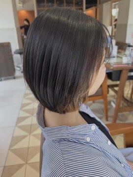 バブ バイネオリーブ(Bab by neolive) ミディアム/ハイライト/髪質改善/チェリーブラウン/ボブ