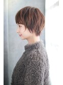 夏美髪質改善アプリコットオレンジハイライトカラーくびれヘア22