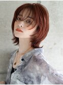 アプリコットレッドカラーのモードウルフ