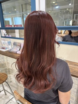 ラック 海老名店(LUCK) オーガニックピンクブラウン×オージュアトリートメント