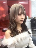 アンブレラカラーホワイトベージュ
