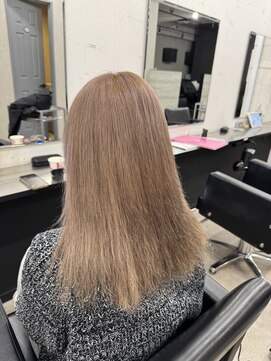 プライズ 所沢プロぺ通り店(prize) 20代30代◎透明感ミルクティーダブルカラー×小顔レイヤー所沢