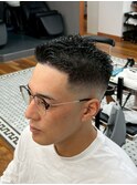 表参道駅MEN’S/ニュアンスパーマ/刈り上げセンターパート