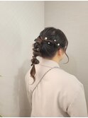 編みおろしポニー