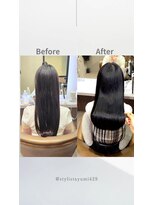 グリン 栄(grin)&nbsp;美髪矯正　ツンツンにならないストレート　弱酸性縮毛矯正