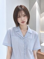フォト 新宿三丁目(foto)&nbsp;地毛風縮毛矯正韓国風顔まわりレイヤー小顔ボブ切りっぱなしボブ