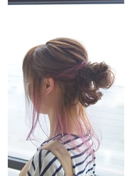 ワークスヘアー(WORKS HAIR) ゆるだんごアレンジ